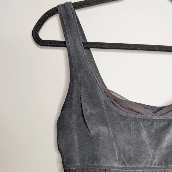 TO THE MAX • 100% Silk Chiffon Black Dress Sz 6 - Picture 3 of 8